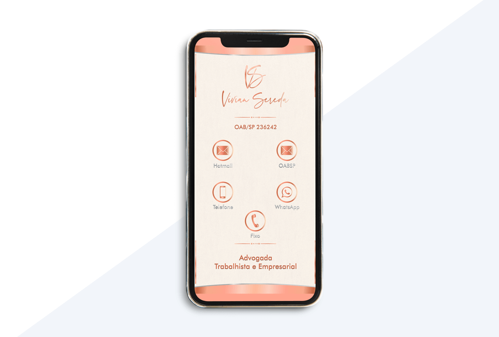 Cartão Interativo – Advogada Vivian